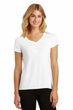 District Ladies' Perfect Tri V-Neck Tee -Jiffyshirts Store f0cf70b0c3c009
