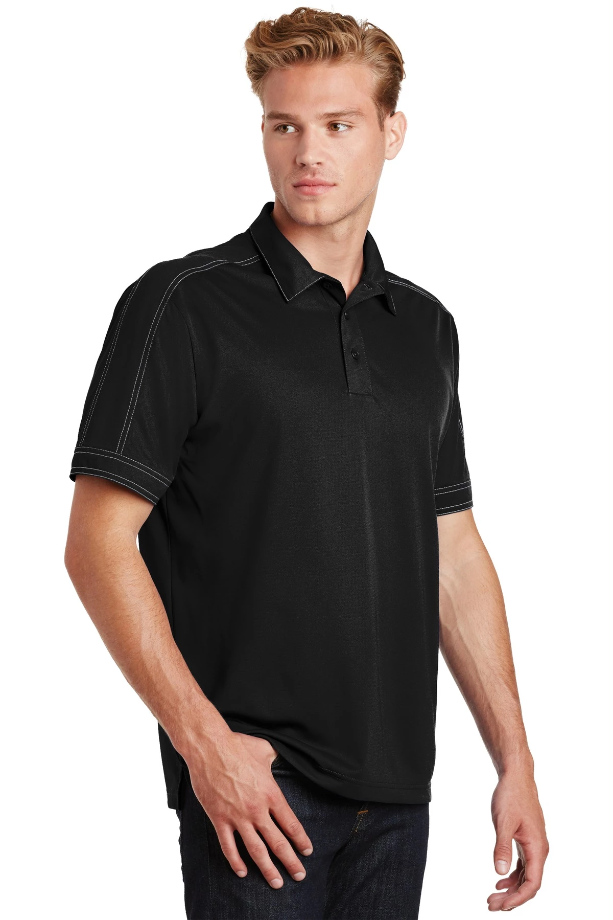 Men's Contrast Stitch Micropique Sport-Wick Polo 5 Men's Contrast Stitch Micropique Sport-Wick Polo - Image 3
