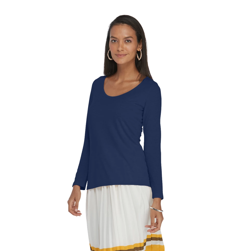 Platinum Ladies Tri-Blend Long Sleeve Scoop Neck Tee 17 Platinum Ladies Tri-Blend Long Sleeve Scoop Neck Tee - Image 15