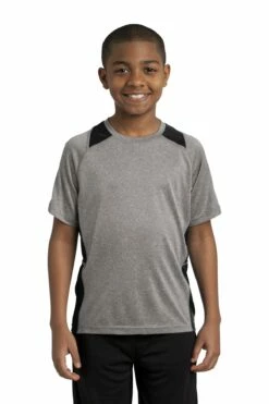 Youth Unisex Heather Colorblock Contender Tee -Jiffyshirts Store f1f349939efe14