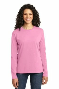 Ladies Long Sleeve Core Cotton Tee 31 Ladies Long Sleeve Core Cotton Tee -Jiffyshirts Store f30f18e3df1b90