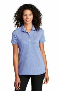Ladies Gingham Polo -Jiffyshirts Store f330fd359cf0df