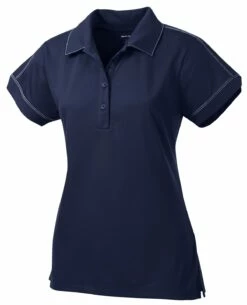 Ladies Contrast Stitch Micropique Sport-Wick Polo -Jiffyshirts Store f44a7a599159f5