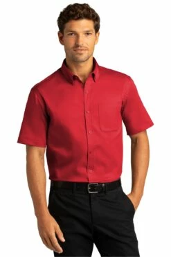 Short Sleeve SuperPro React™Twill Shirt -Jiffyshirts Store f4ae7ed76da851