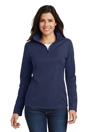 Ladies Pinpoint Mesh 1/2-Zip 3 Ladies Pinpoint Mesh 1/2-Zip