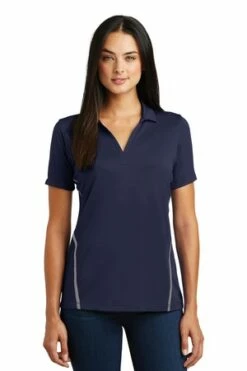Ladies Contrast PosiCharge Tough Polo -Jiffyshirts Store f5ee9c844748ed