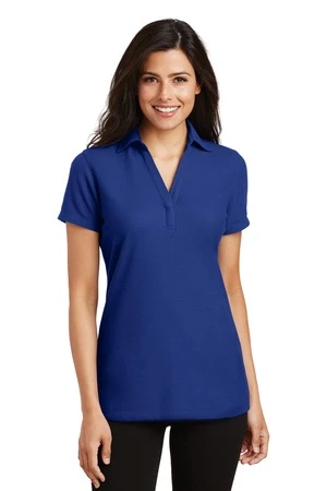 Ladies Silk Touch Y-Neck Polo 10 Ladies Silk Touch Y-Neck Polo - Image 8