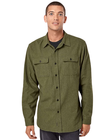 LS Solid Flannel Shirt 8 LS Solid Flannel Shirt - Image 6