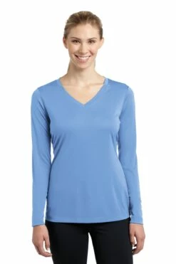Ladies Long Sleeve PosiCharge Competitor V-Neck Tee 38 Ladies Long Sleeve PosiCharge Competitor V-Neck Tee -Jiffyshirts Store f92fa0499e6a7e