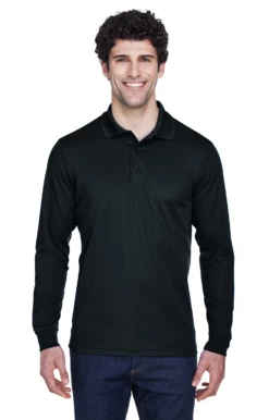 Men's Tall Pinnacle Performance Long-Sleeve Piqué Polo