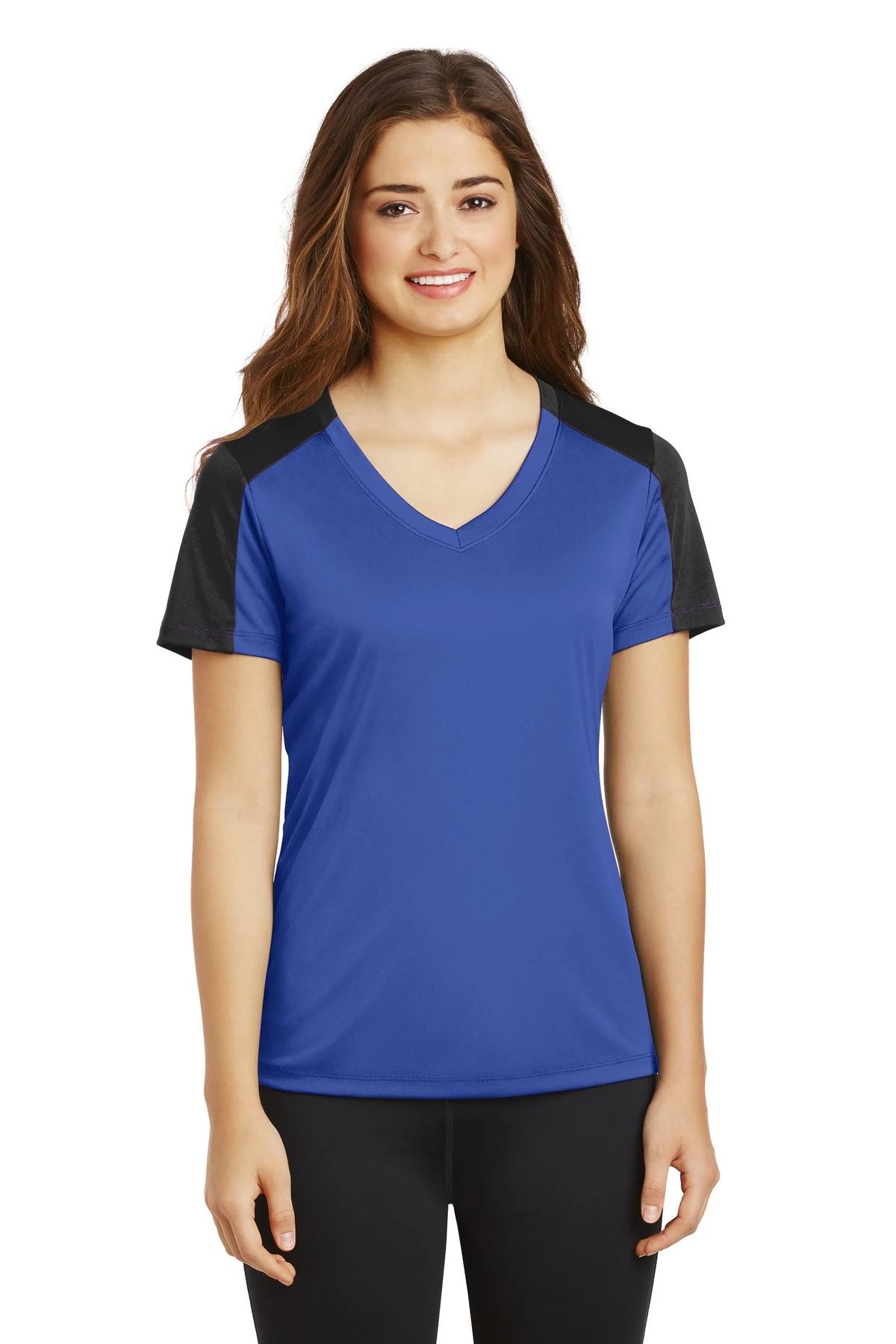 Ladies PosiCharge Competitor Sleeve-Blocked V-Neck Tee 12 Ladies PosiCharge Competitor Sleeve-Blocked V-Neck Tee - Image 10