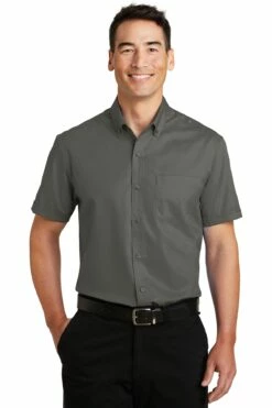 Short Sleeve SuperPro Twill Shirt -Jiffyshirts Store fa63cad495398a