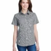 Ladies' Microcheck Gingham Short-Sleeve Cotton Shirt 2 Ladies' Microcheck Gingham Short-Sleeve Cotton Shirt -Jiffyshirts Store fb06f33a226870