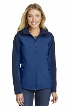 Ladies Hooded Core Soft Shell Jacket -Jiffyshirts Store fb2dde29e95bb2