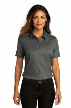 Ladies Short Sleeve SuperPro React ™ Twill Shirt 27 Ladies Short Sleeve SuperPro React ™ Twill Shirt -Jiffyshirts Store fe324e16e6c872
