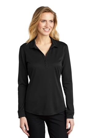Ladies Silk Touch Performance Long Sleeve Polo 3 Ladies Silk Touch Performance Long Sleeve Polo